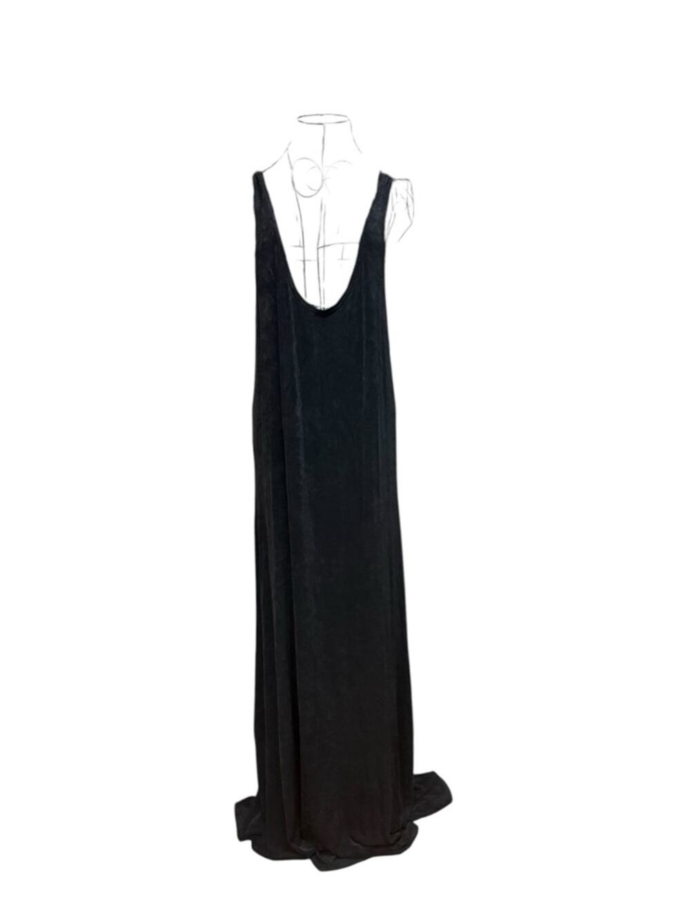 Softwear by Mark Singer Black Maxi dress XL